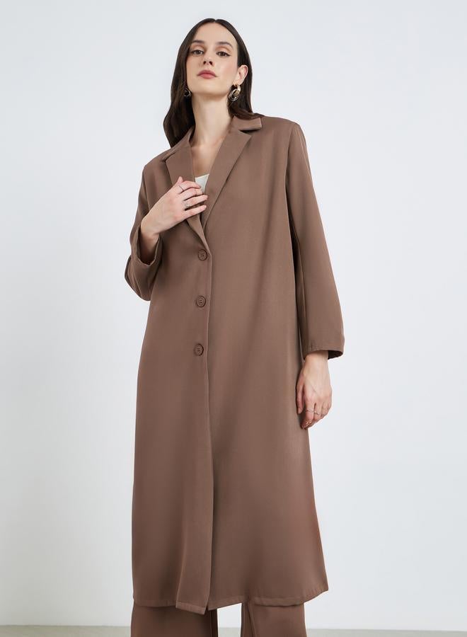 ستايلي كيمونو بليزر بأزرار وياقة نوتش - Image 2